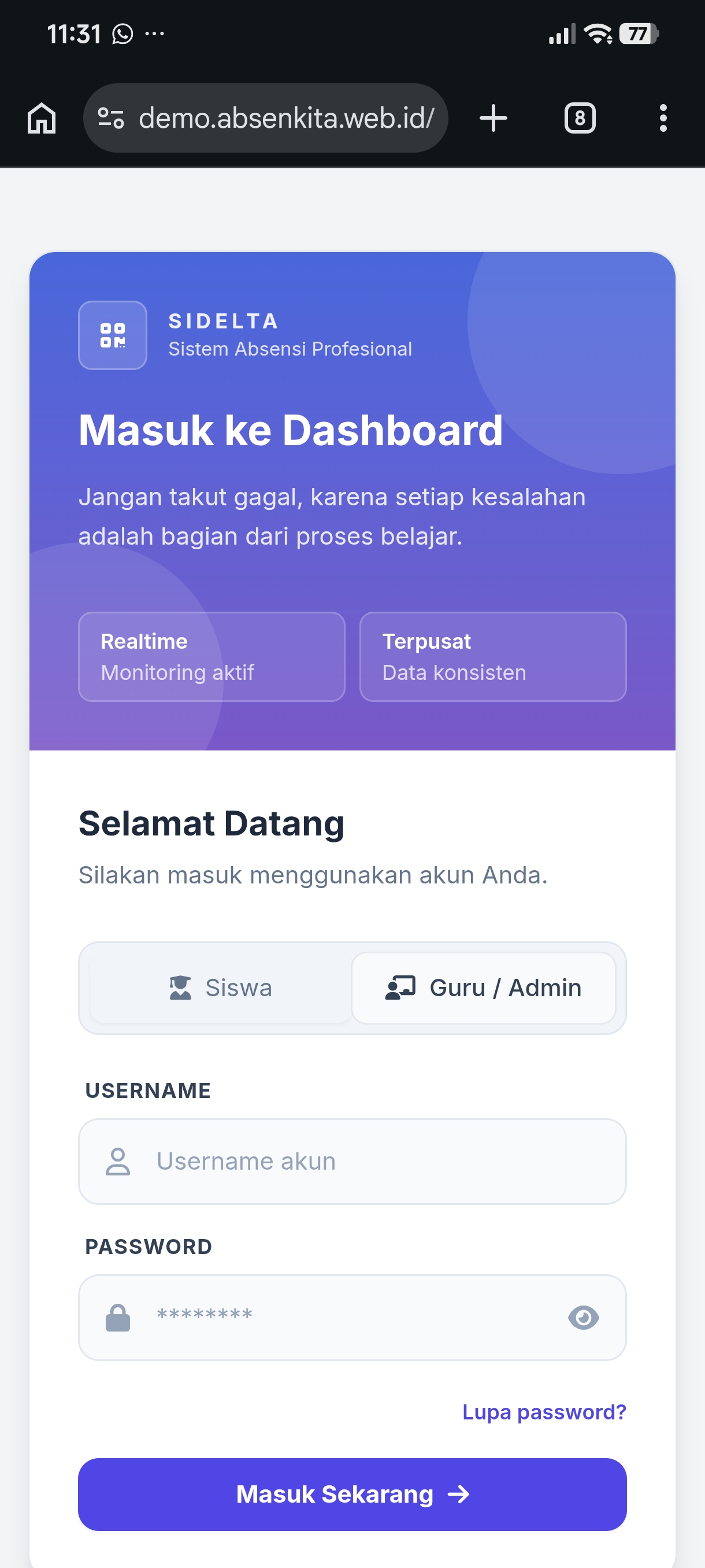 Tampilan Aplikasi 1