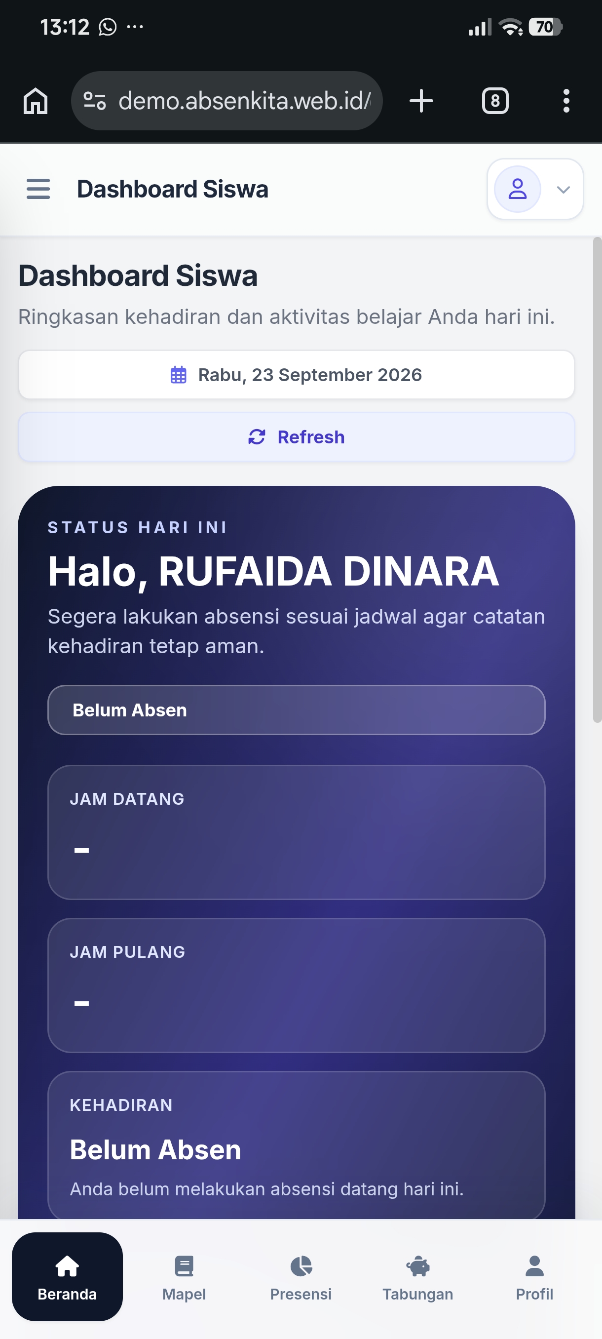 Tampilan Aplikasi 2